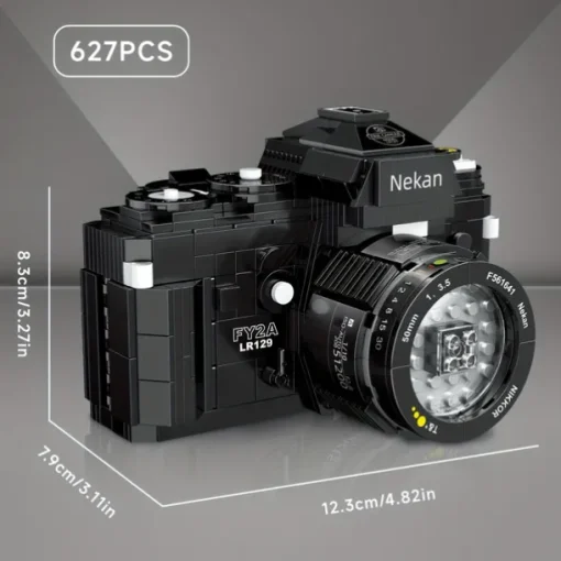 627pcs Miniature Building Blocks SLR Digital Camera Small Particles Building Blocks Creative Three-dimensional Model Gift For Boy Halloween/Thanksgiving Day/Christmas gift