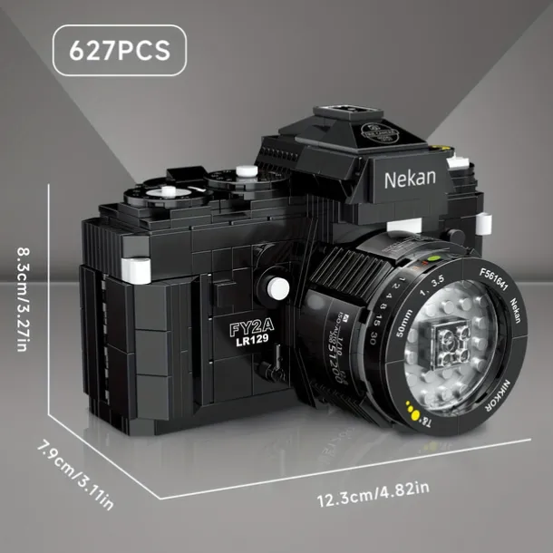 627pcs Miniature Building Blocks SLR Digital Camera Small Particles Building Blocks Creative Three-dimensional Model Gift For Boy Halloween/Thanksgiving Day/Christmas gift