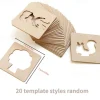 20pcs Montessori Kids Drawing Toys Wooden DIY Painting Template Stencils Learning Educational Toys For Children Gift, Back to School Supplies
