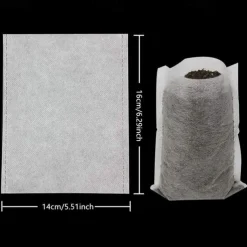 100pcs Nursery Growing Bags, Non-Woven Fabric Seedlings Grow Bag For High Seedling Survival Rate, Plant Bags For Planting, Garden Seed Starters Pouch