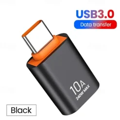 3PCS Olaf 10A OTG USB 3.0 To Type C Adapter TypeC Female to USB Male Converter Fast Charging Data Transfer For Macbook Xiaomi Samsung