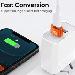 3PCS Olaf 10A OTG USB 3.0 To Type C Adapter TypeC Female to USB Male Converter Fast Charging Data Transfer For Macbook Xiaomi Samsung