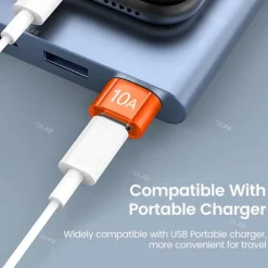 3PCS Olaf 10A OTG USB 3.0 To Type C Adapter TypeC Female to USB Male Converter Fast Charging Data Transfer For Macbook Xiaomi Samsung