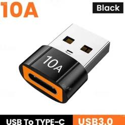 3PCS Olaf 10A OTG USB 3.0 To Type C Adapter TypeC Female to USB Male Converter Fast Charging Data Transfer For Macbook Xiaomi Samsung