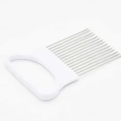 2PCS Onion Vegetables Slicer Cutting Tomato Slicer Cutting Aid Holder Guide Slicing Cutter Safe Fork Onion Cutter Kitchen Accessories