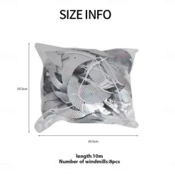 8pcs Outdoor Bird Repelling Windmill, Effective Bird Deterrent, Durable Materials, Spinning Motion to Keep Birds Away, Ideal for Gardens, Patios, Balconies, and Farms