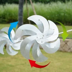 8pcs Outdoor Bird Repelling Windmill, Effective Bird Deterrent, Durable Materials, Spinning Motion to Keep Birds Away, Ideal for Gardens, Patios, Balconies, and Farms