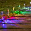 12pcs Outdoor Pathway Lights Solar Garden Light Waterproof LED Solar Lawn Light Garden Deck Walkway Solar Landscape Decoration Night Light