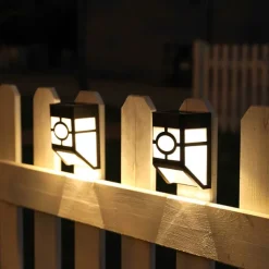 2pcs Outdoor Wall Lights LED Solar Retro Garden Light Waterproof Courtyard Lighting for Garden Balcony Fence Decoration Landscape Street Light