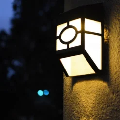 2pcs Outdoor Wall Lights LED Solar Retro Garden Light Waterproof Courtyard Lighting for Garden Balcony Fence Decoration Landscape Street Light