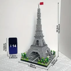 3585pcs Paris Eiffel Tower Building Blocks Set - Explore World Architecture with Educational Toys Perfect for Halloween Thanksgiving Christmas and Easter Gifts