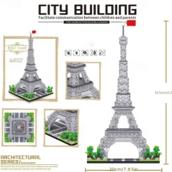 3585pcs Paris Eiffel Tower Building Blocks Set - Explore World Architecture with Educational Toys Perfect for Halloween Thanksgiving Christmas and Easter Gifts