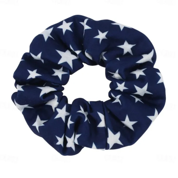 4Pcs Patriotic 4th of July Hair Bands American Flag Hair Ties Hair Ropes Independence Day Hair Scrunchies National Day Decorations