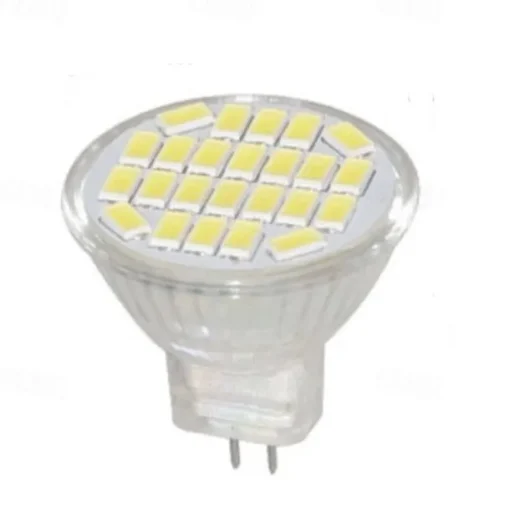 10pcs 6pcs MR11 3W LED Spotlight 250-300 lm 24 LED Beads SMD 5730 AC/DC 12-24 V