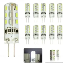 20pcs 10pcs G4 Led Bulb 2W 24led DC12V 3014SMD Saving Mini Silicone Lamp 360Beam Angle Replace halogen Light Spotlight Chandelier