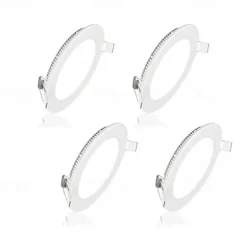 6pcs 4pcs Led Downlights 3W Led Ceiling Light 110V Recessed Down Light Round Led Panel Light 220V LED Spot Light Indoor Lighting