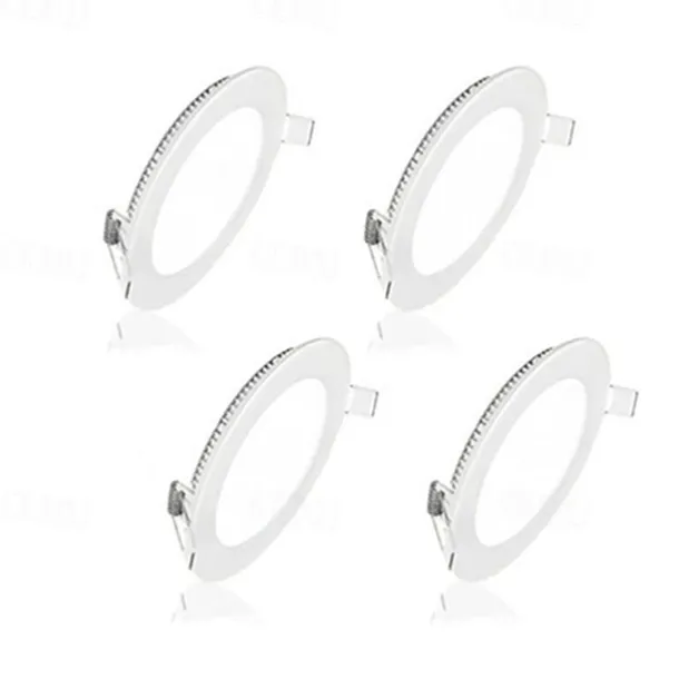 6pcs 4pcs Led Downlights 3W Led Ceiling Light 110V Recessed Down Light Round Led Panel Light 220V LED Spot Light Indoor Lighting