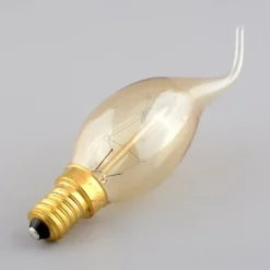 10pcs 6pcs 4pcs 40W Vintage Edison Light Bulbs Antique Incandescent Bulb E14 C35L Candle Pendant Light Warm Yellow 2200-2700k Retro Dimmable Decorative 220-240V