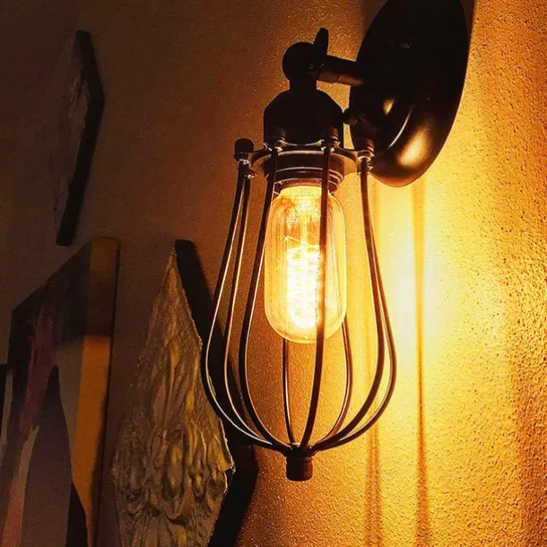 8pcs 6pcs T45 Vintage Edison Incandescent Light Bulb 40W Dimmable Antique Tubular Filament Warm White E26/E27 Amber Lamp for Home Light Fixtures Decorative AC220V AC110V