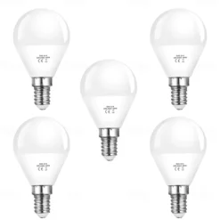 10pcs 5pcs 6W LED Globe Light Bulb 600lm E14 G45 20 LED Beads SMD 2835 60W Halogen Equivalent Warm Cold White 110-240V