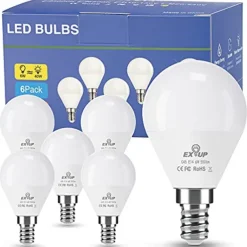 12pcs 6pcs 6W LED Globe Light Bulb 600lm E14 G45 20 LED Beads SMD 2835 60W Halogen Equivalent Warm Cold White 110-240V