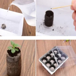 20pcs Peat Pellet Seed High Quality Plug Seed Starter Practical Pallet Seedling Block Soil Block Nutrient Soil Block