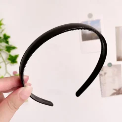 4PCS Plastic Thin Skinny Headbands - Headbands for Women - Plain Headband for Girls DIY - Hair Bands Teeth Comb Headbands Halloween Comb - Black