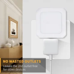 2pcs Plug In Night Light Twilight Sensor Dimmable Warmwhite Wireless Cabinet Light EU US UK for Kids Bedroom Auto Dusk to Dawn Sensor LED Night Lamp