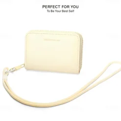 1PCS portable PU fashionable and high-end women's wallet multifunctional with hanging rope and large capacity women's card bag