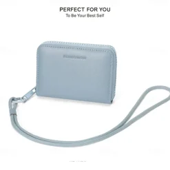 1PCS portable PU fashionable and high-end women's wallet multifunctional with hanging rope and large capacity women's card bag