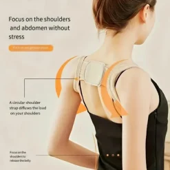 5pcs Posture Corrector for Men and Women Invisible Back Brace for Hunchback Prevention Adjustable Support for Better Posture Hand Washable Clasp-Free Unisex Design No Battery Required