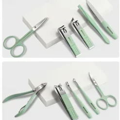 22pcs Professional Nail Clippers Pedicure Kit Stainless Steel Toenails Nail Files Ear Spoon, Grooming Kit For Travel