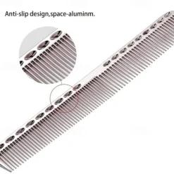 4pcs Professional Stainless Steel Comb Space Aluminum Comb For All Hair Types Hair Styling Comb Fine Cutting Comb Rat Tail Comb Detangling Comb