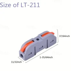 20Pcs Quick Wire Connection Terminal SPL-1 Splicing Conductor Compact Fast Cable Wire Connection Conductor Terminal Block