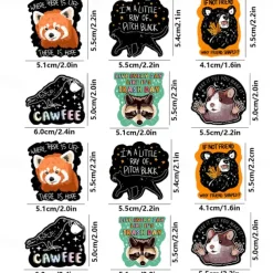 12pcs Refrigerator Magnets, Funny Fridge Magnets, Decorative Magnets, Personalized Fridge Magnet For Kitchen Office Whiteboard Locker Cabinet And Dishwasher, Kitchen Decoration, Home Decoration