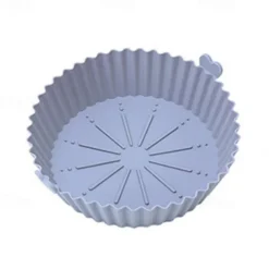 2PCS Reusable Air Fryer Silicone Pot Oven Baking Tray for Pizza Airfryer Silicone Basket Fried Chicken Grill Pan Mat for Kitchen