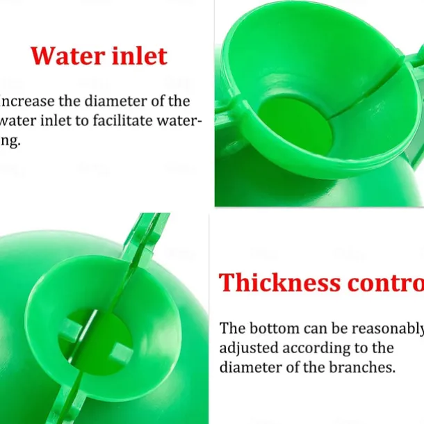 5pcs Reusable Plant Rooting Device Plant Rooting Grow Box High Pressure Propagation Ball Grafting Device Botany Root Controller Garden Plant Rooter Box For Rose Tree Fruit Bush Magnolia