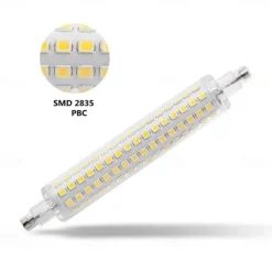 1/2pcs R7S LED Double Ended Aluminum Parts with Cover Halogen Light Household Lighting Bulbs R7S LED 118mm Tube Bulb 78mm Floodlight 220V High Power Working Light Garage Landscape Lighting