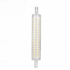 1/2pcs R7S LED Double Ended Aluminum Parts with Cover Halogen Light Household Lighting Bulbs R7S LED 118mm Tube Bulb 78mm Floodlight 220V High Power Working Light Garage Landscape Lighting