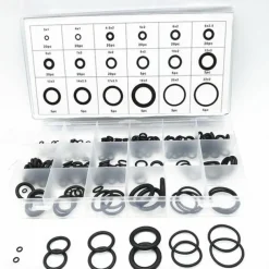 225Pcs Rubber O-Ring Washer Seals Assortment Black For Car 18 Sizes