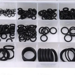 225Pcs Rubber O-Ring Washer Seals Assortment Black For Car 18 Sizes