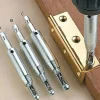 4pcs Self Centering Hinge Drill Bit Set High-speed Steel Woodworking Door Window Hinge Drill Bit Positioning Hole Opener