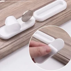 4pcs Self-Stick Instant Cabinet Drawer Handle Helper Auxiliary Kitchen Cabinet Door Window Handle Sticker Convenient Opening Stick-On Handles