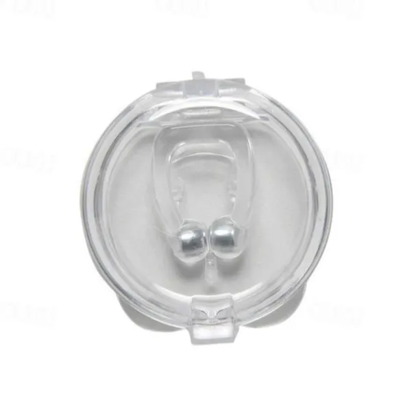 2/4pcs Silicone Anti Snore Magnet Nose Clip with Storage Box Silicone Anti-snoring Device Prevents Snoring