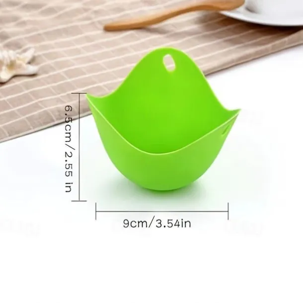 4pcs Silicone Egg Cooker, Kitchen Cooking Tool 2.55x3.54inch