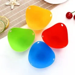4pcs Silicone Egg Cooker, Kitchen Cooking Tool 2.55x3.54inch