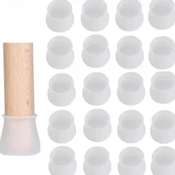 20pcs Silicone Furniture Legs Protector Chairs Desk Table Legs Feet Pad Cover Floor Protector Silicon Chair Leg Protector