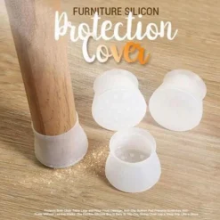 20pcs Silicone Furniture Legs Protector Chairs Desk Table Legs Feet Pad Cover Floor Protector Silicon Chair Leg Protector