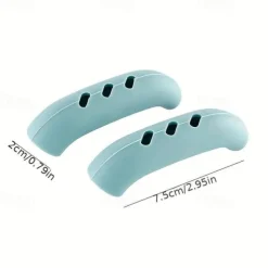 2PCS Silicone Pot Cover, Heat Insulation Pot Ear Clip, Anti Slip, Handle Bracket For Pans Plates, Cooking Tools, Kitchen Accessories