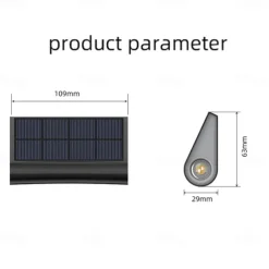 1/2pcs Solar Deck Lights LED Outdoor Step Lights Courtyard Lights Garden Wall Railings Decorative Layout Household Waterproof Stairs Foot Step Lights